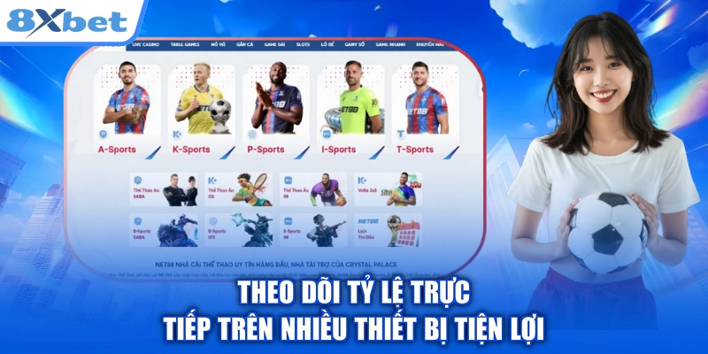 Theo dõi tỷ lệ trực tiếp trên nhiều thiết bị tiện lợi